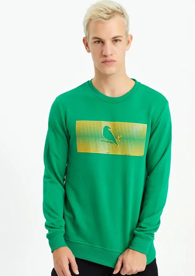 Tc1907 Unisex Yetişkin Yeşil Sweatshirt