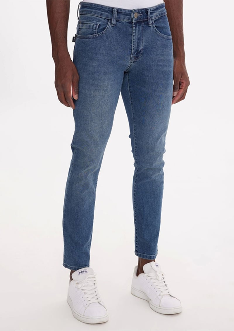 Tc5001 Unisex Yetişkin Mavi Jean Pantolon