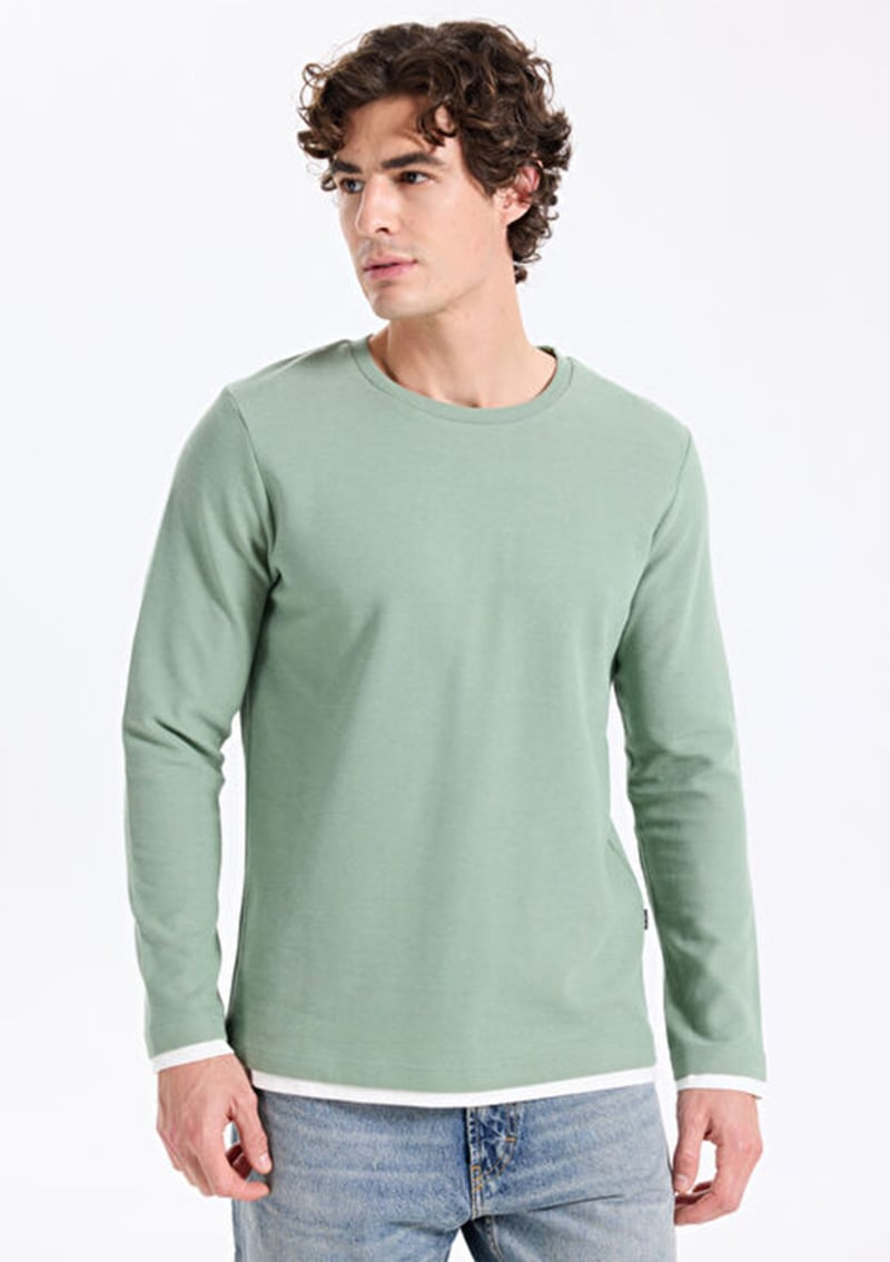 Tc4041 Unisex Yetişkin Yeşil Sweatshirt