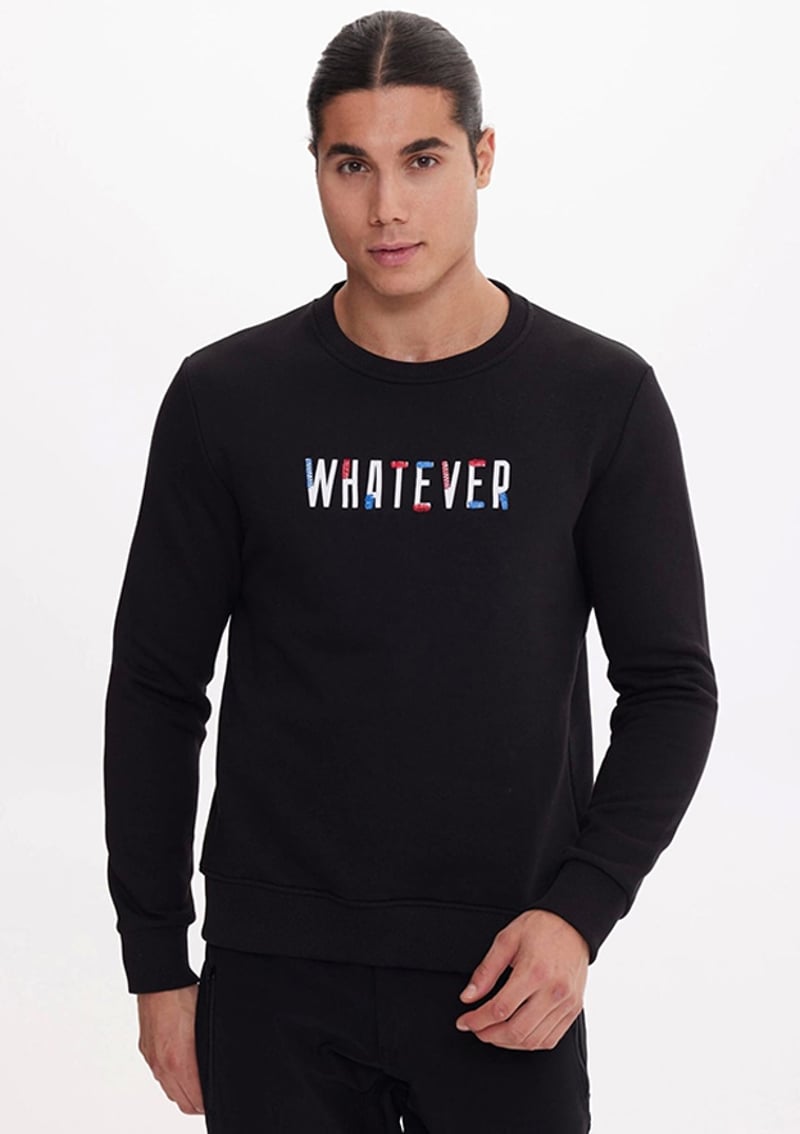 Tc1904 Unisex Yetişkin Siyah Sweatshirt