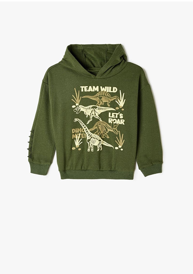 5Wmb10198Tk Erkek Çocuk Yeşil Sweatshirt