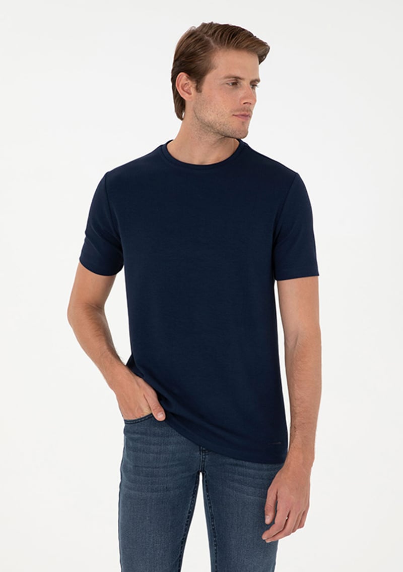 T116939350.1963327 Erkek Lacivert Regular T-shirt