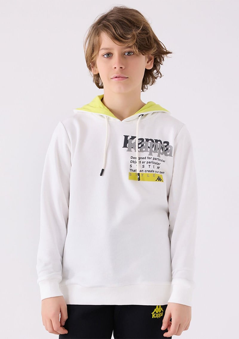361W1Iw Erkek Çocuk Beyaz Sweatshirt