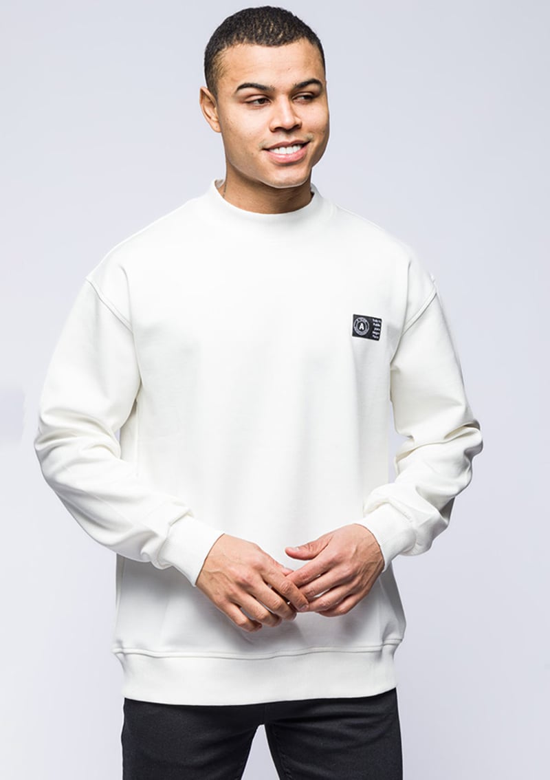 24Kjeeo05248 Erkek Beyaz Sweatshirt