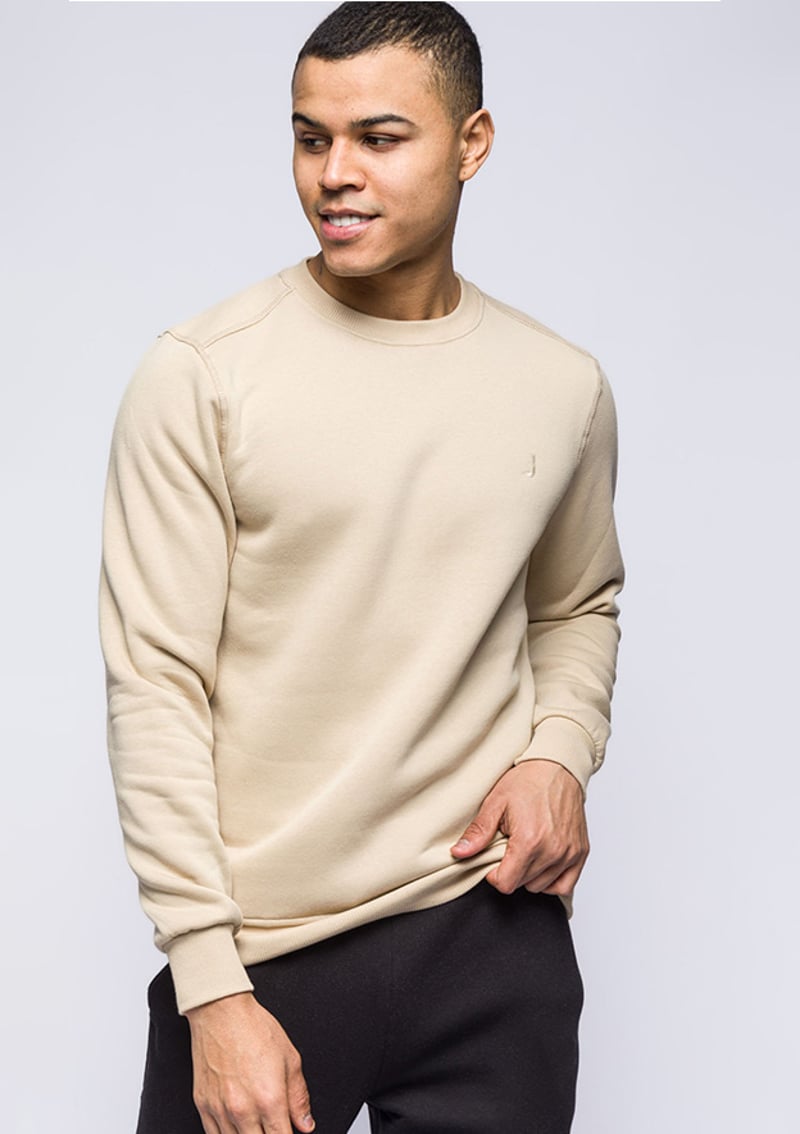 24Kjeeo05615 Erkek Bej Sweatshirt