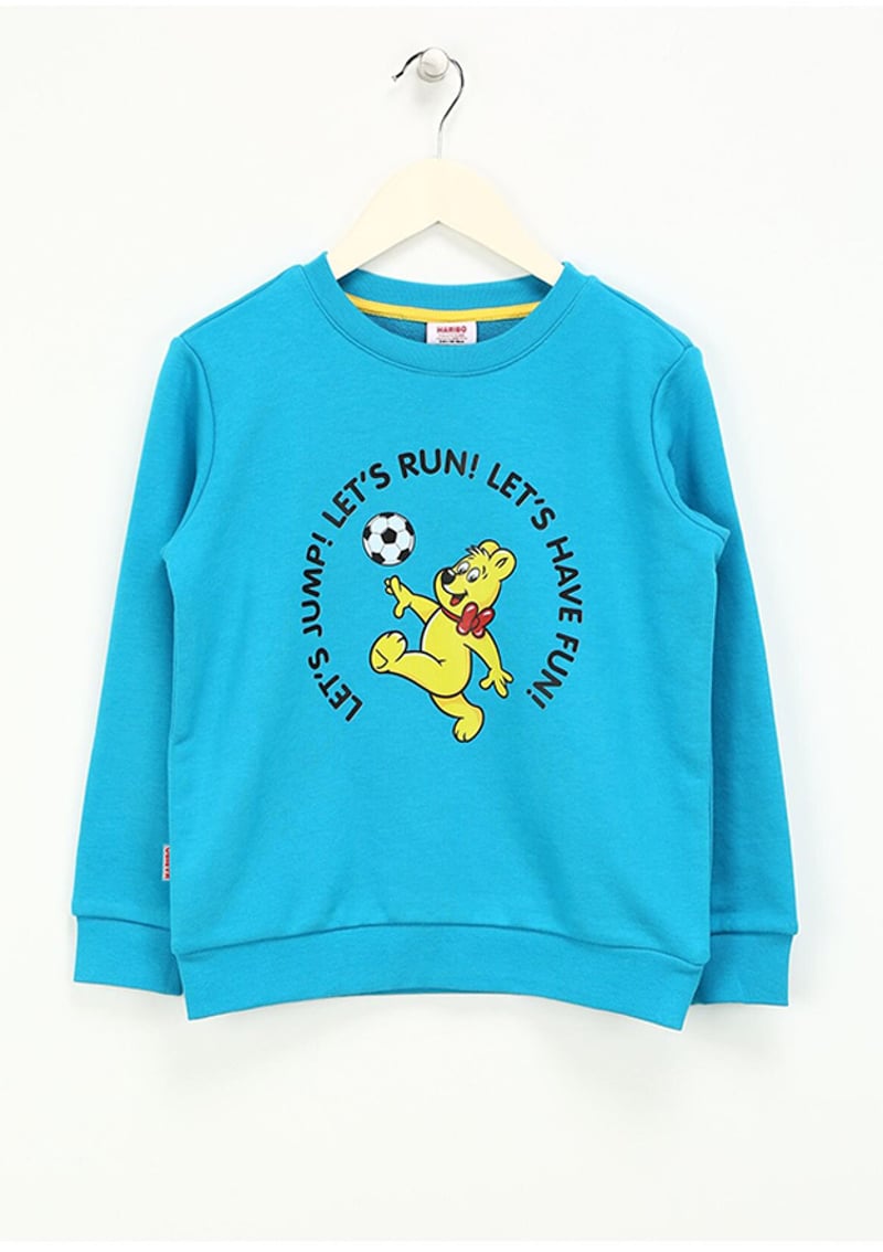 Hrbtxt305 Erkek Çocuk Mavi Sweatshirt