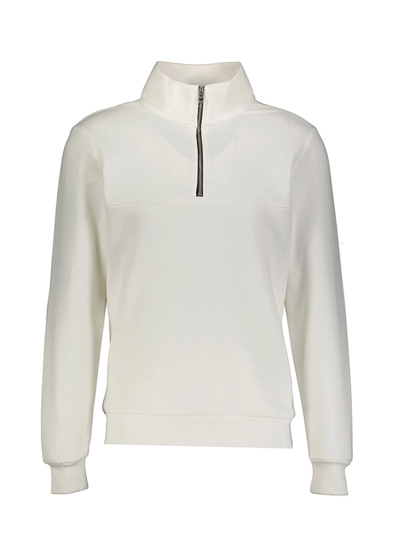 24Kceeo05618 Erkek Beyaz Sweatshirt
