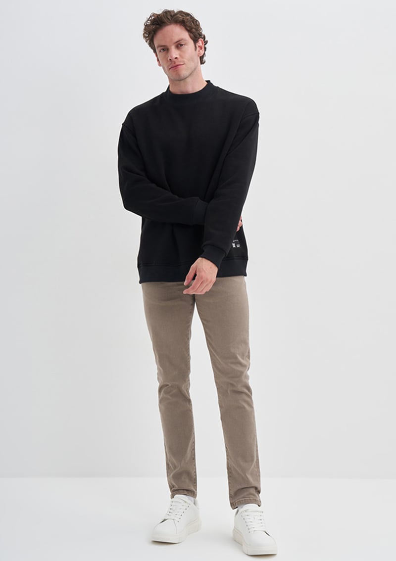 24Kceeo05249 Erkek Siyah Sweatshirt