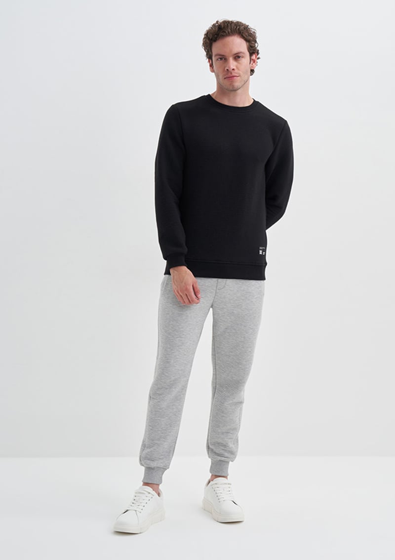 24Kceeo05193 Erkek Siyah Sweatshirt