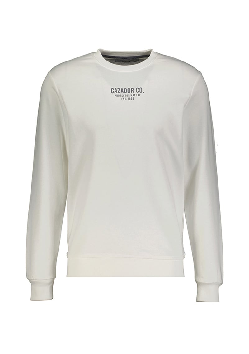 24Kceeo05242 Erkek Beyaz Sweatshirt