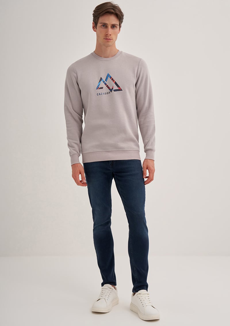 24Kceeo05172 Erkek Gri Sweatshirt