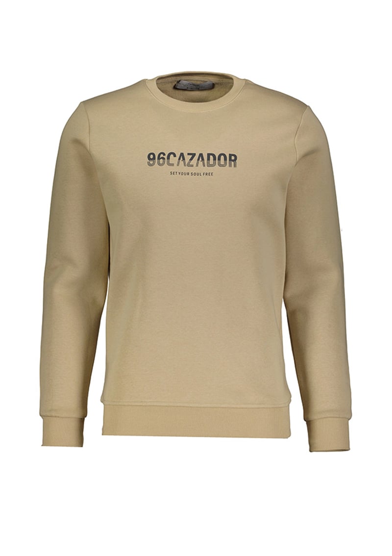 24Kceeo05226 Erkek Bej Sweatshirt