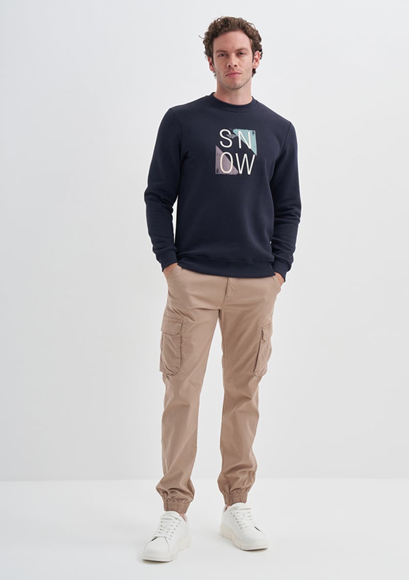 24Kceeo05138 Erkek Lacivert Sweatshirt