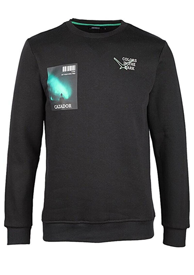24Kceeo05222 Erkek Siyah Sweatshirt