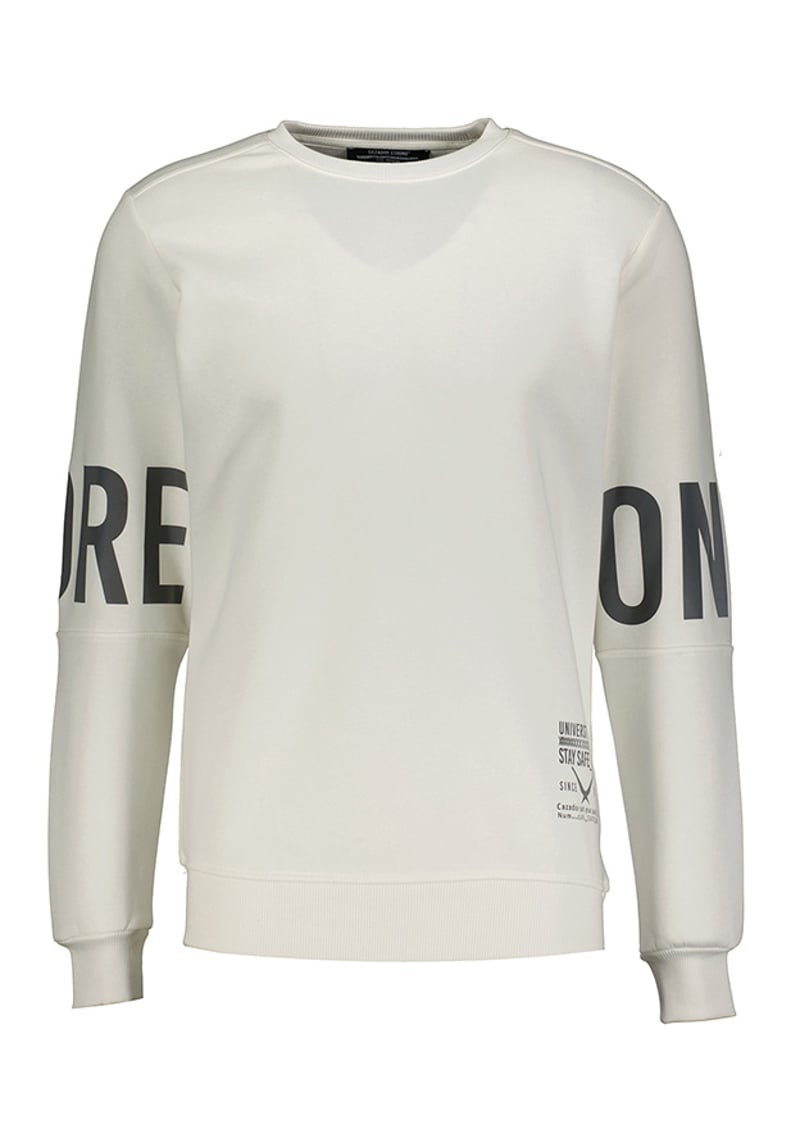 24Kceeo05132 Erkek Beyaz Sweatshirt