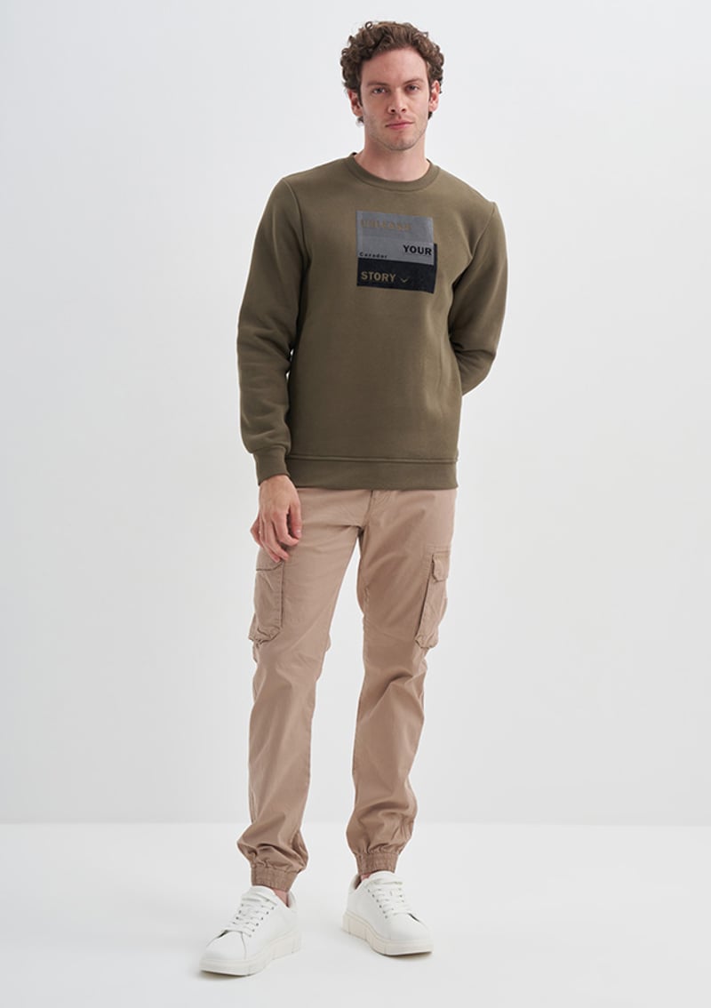 24Kceeo05066 Erkek Yeşil Sweatshirt