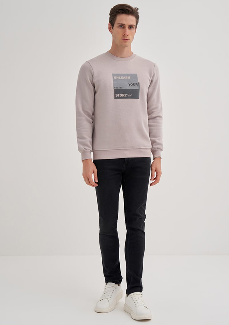 24Kceeo05066 Erkek Gri Sweatshirt