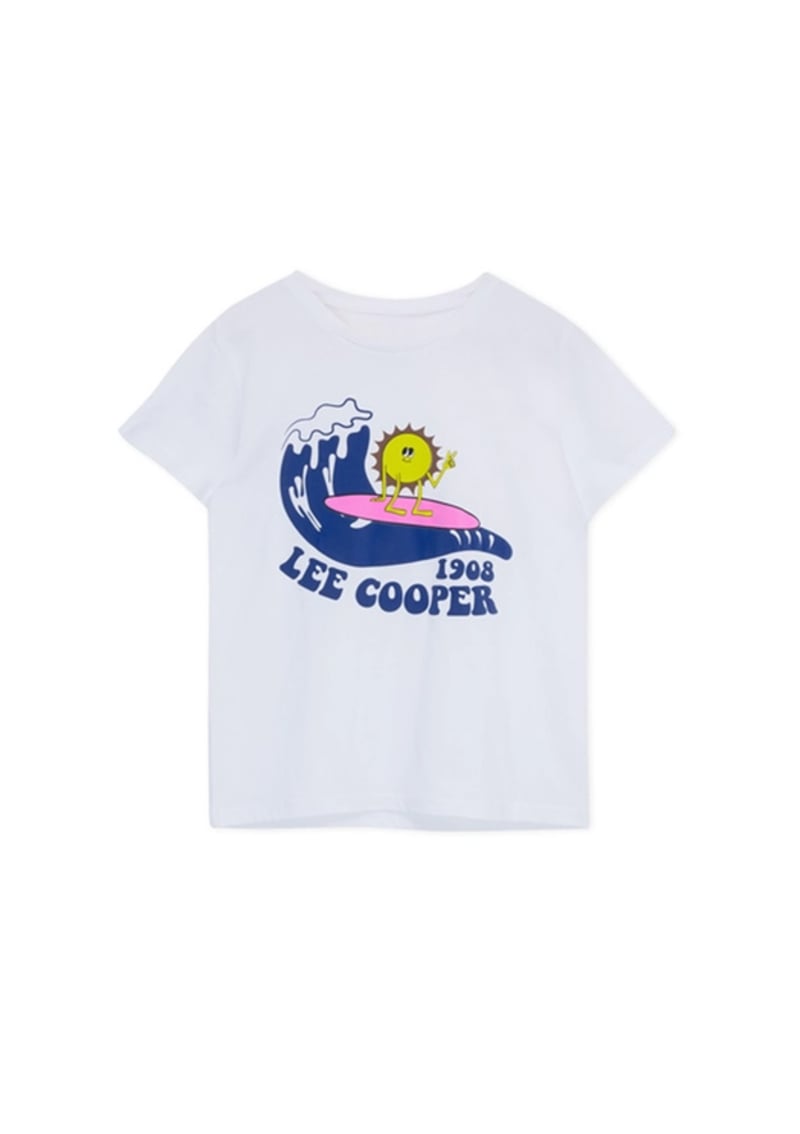 242 Lcb 242008 Erkek Çocuk Beyaz O Yaka T-shirt