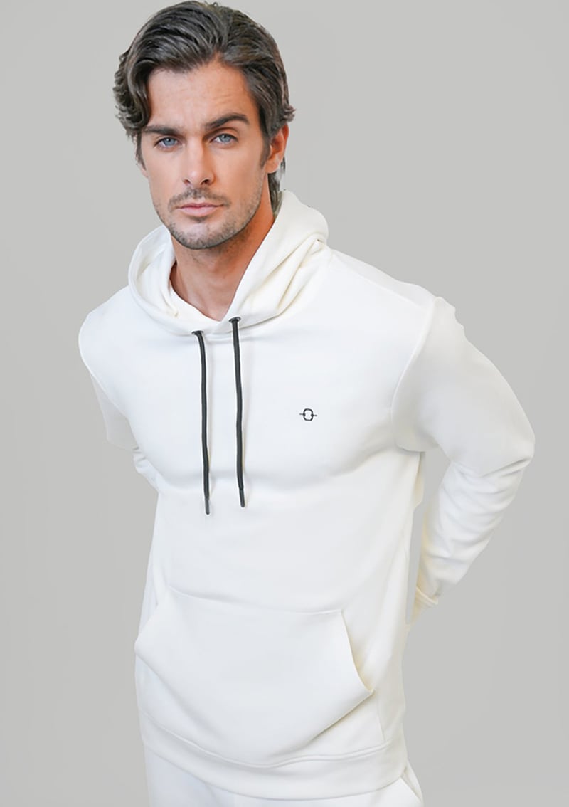 B33S12002 Erkek Beyaz Sweatshirt
