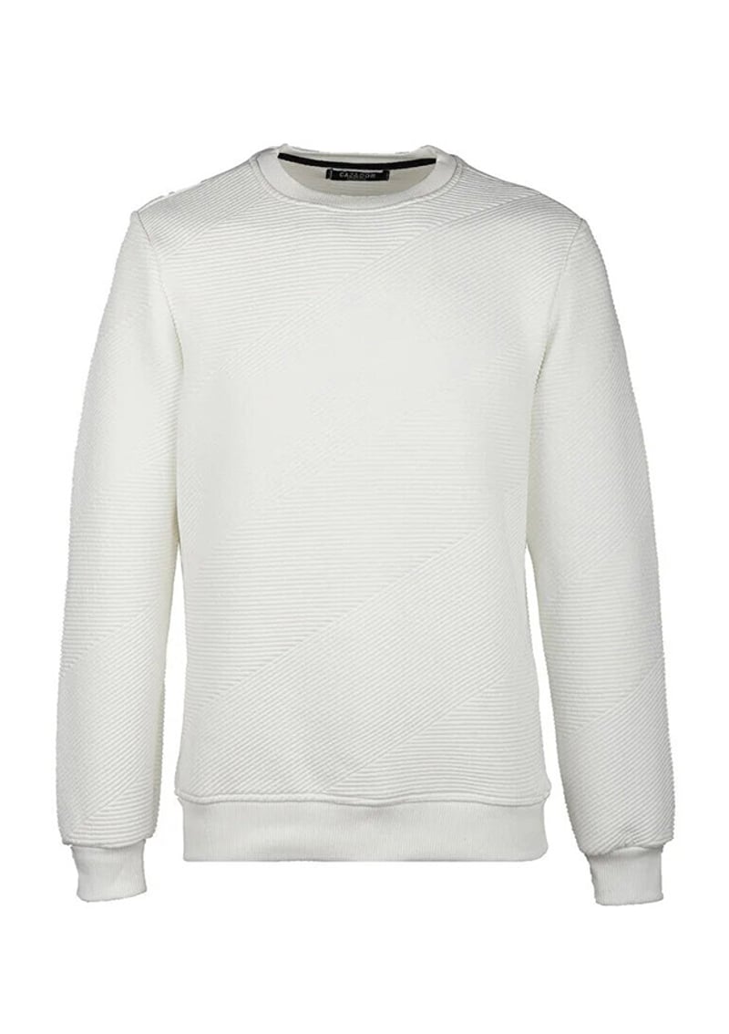 23Kceeo05193 Erkek Beyaz Sweatshirt