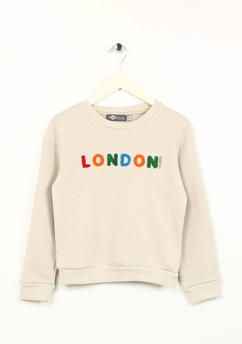241 Lcb 241008 Erkek Çocuk Bej Sweatshirt