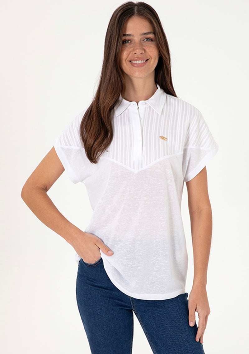 T117050924.2109641 Kadın Beyaz Regular T-shirt