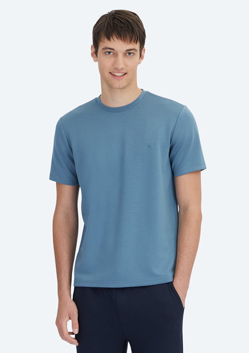 Tsh-1859 Erkek Lacivert T-shirt