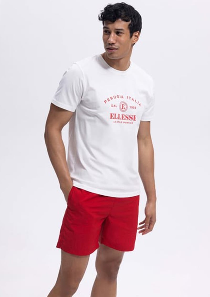 Em453 Erkek Beyaz Baskılı T-shirt