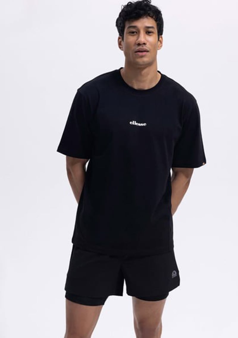 Em391 Erkek Siyah Baskılı T-shirt