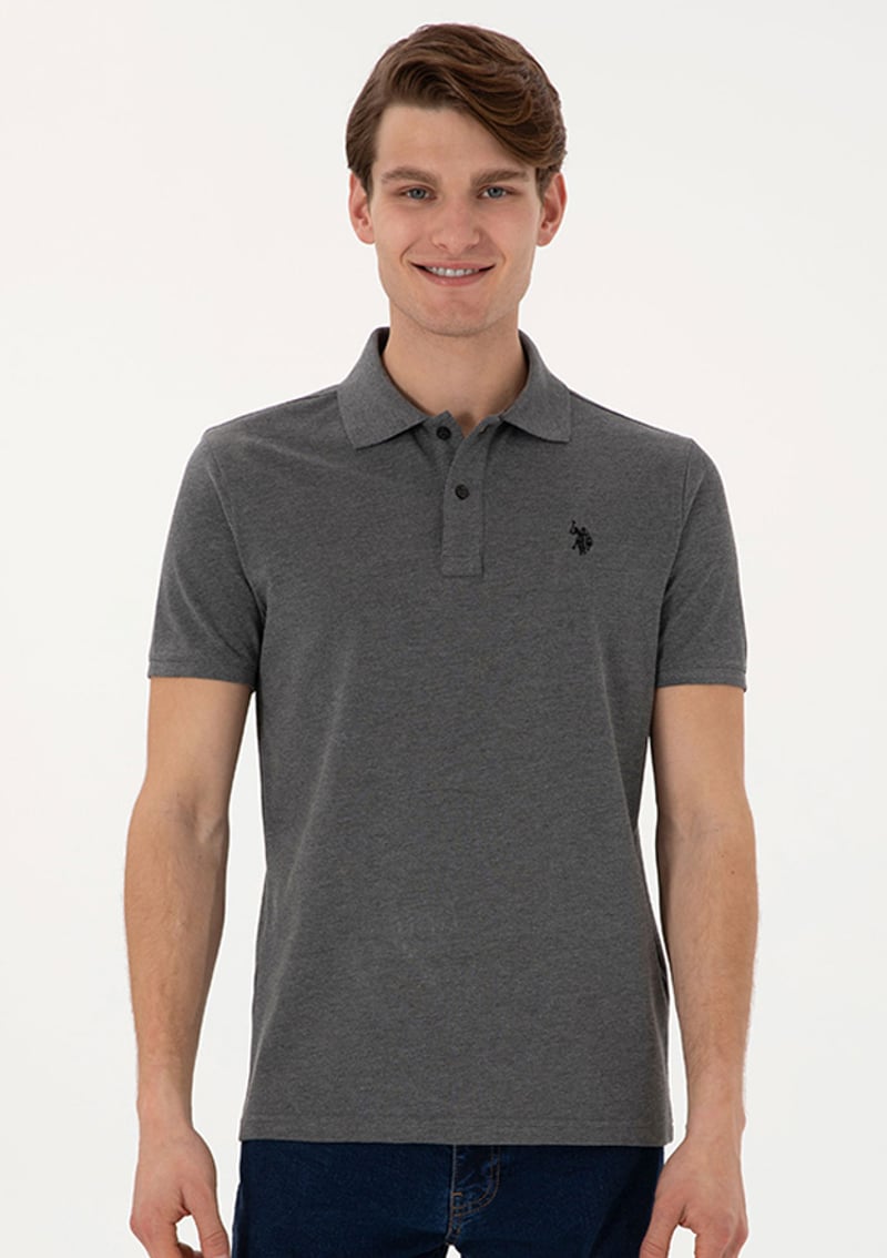 T117027868.2084151 Erkek Antrasit Basic T-shirt