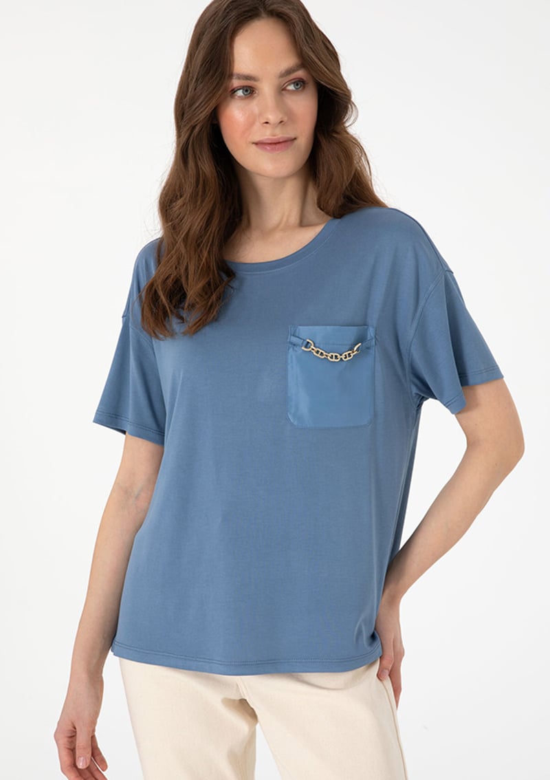 T117057709.2122165 Kadın Lacivert T-shirt