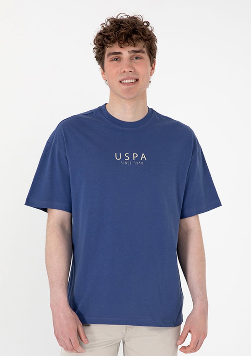 T117045506.2102674 Erkek Lacivert Bisiklet Yaka T-shirt