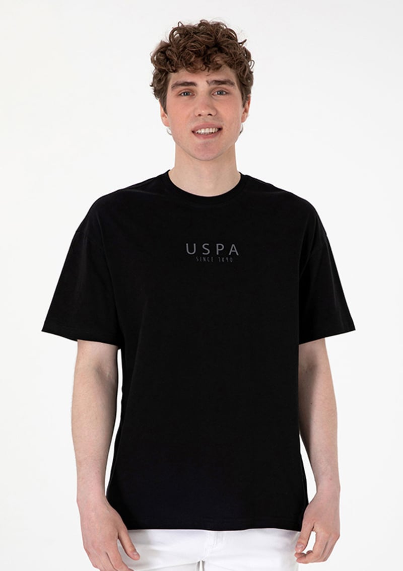 T117045512.2102674 Erkek Siyah Bisiklet Yaka T-shirt