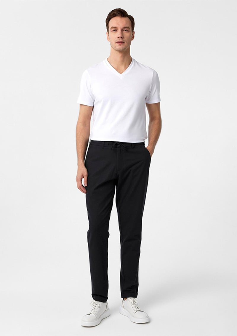 Pn2020500696 Erkek Siyah Pantolon