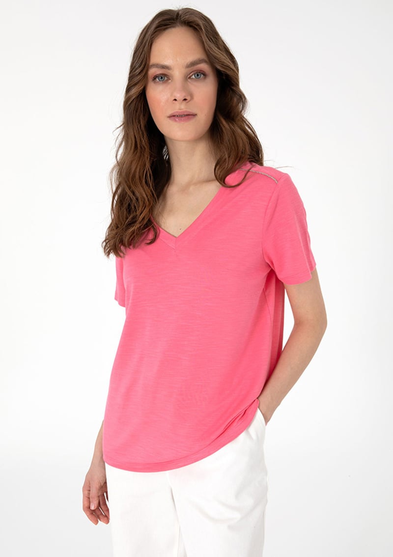 T117058031.2122111 Kadın Pembe Regular T-shirt