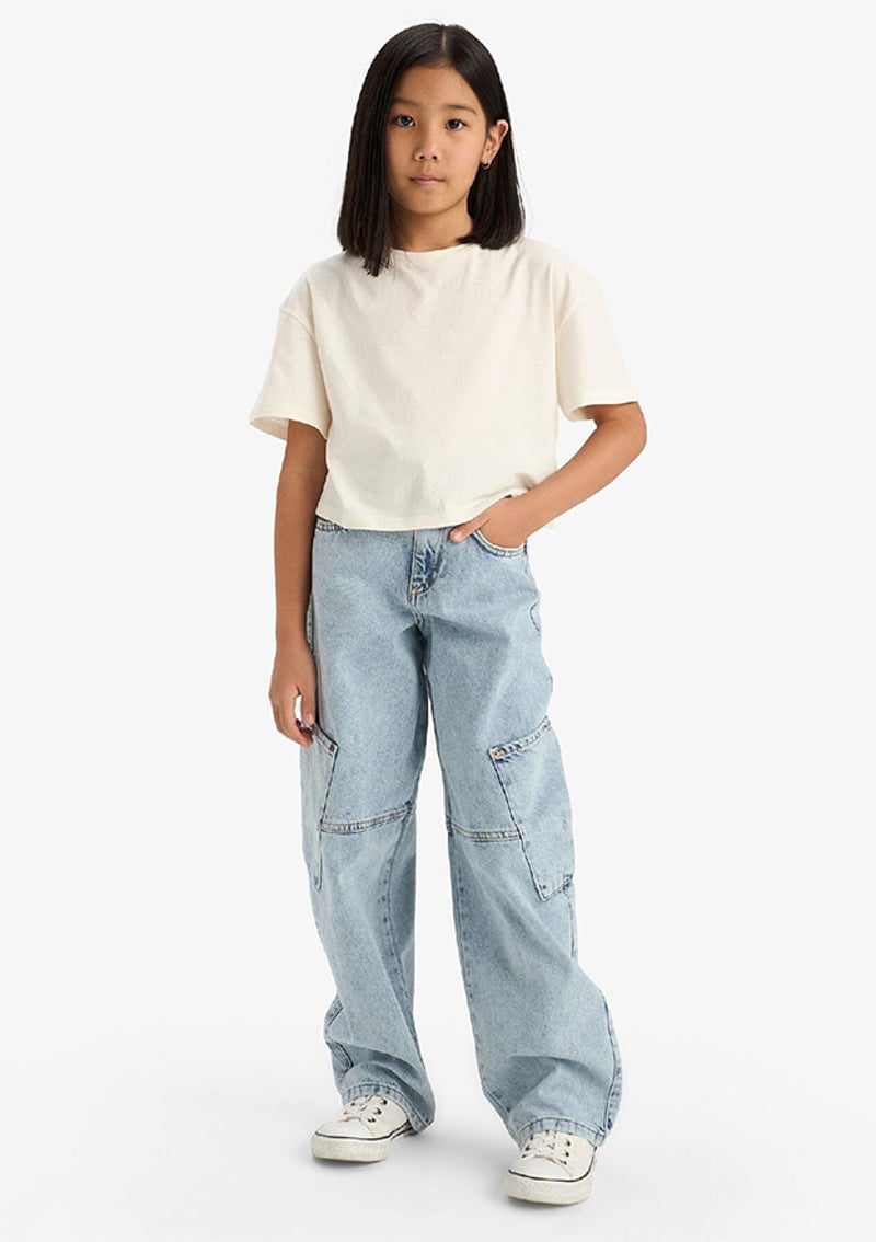 E1742A8Xa Kız Çocuk Mavi Jean Pantolon