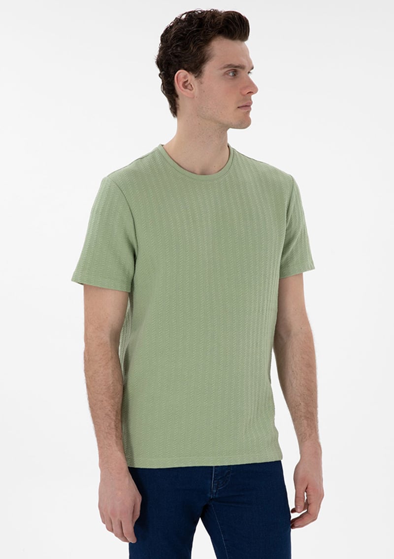 T117006916.2131604 Erkek Yeşil Regular T-shirt