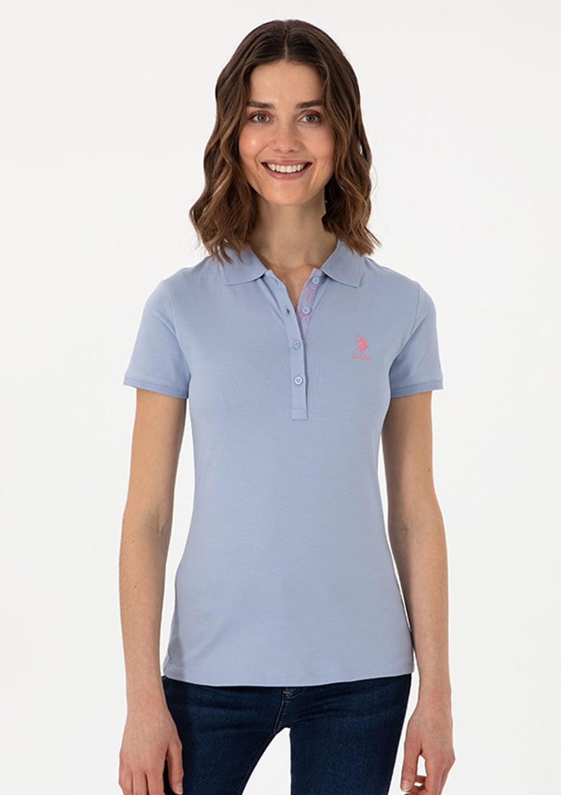 T117021807.2080749 Kadın Mavi Basic T-shirt