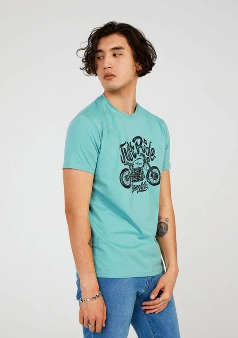 Tc7121 Erkek Çok Renkli Baskılı T-shirt