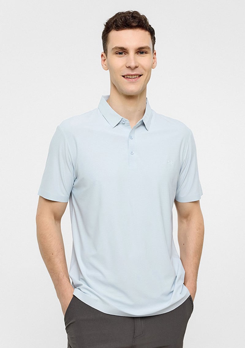 B34S10055 Erkek Mavi Polo Yaka T-shirt