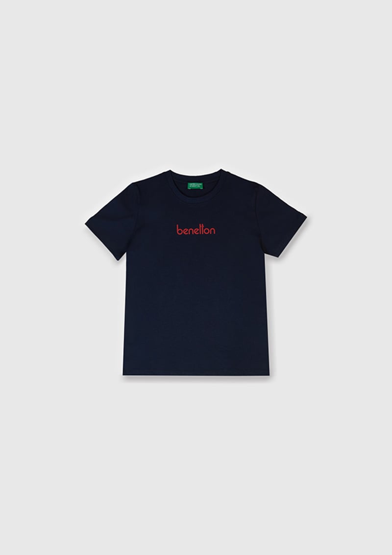 17005 Erkek Çocuk Lacivert Kısa Kol T-shirt