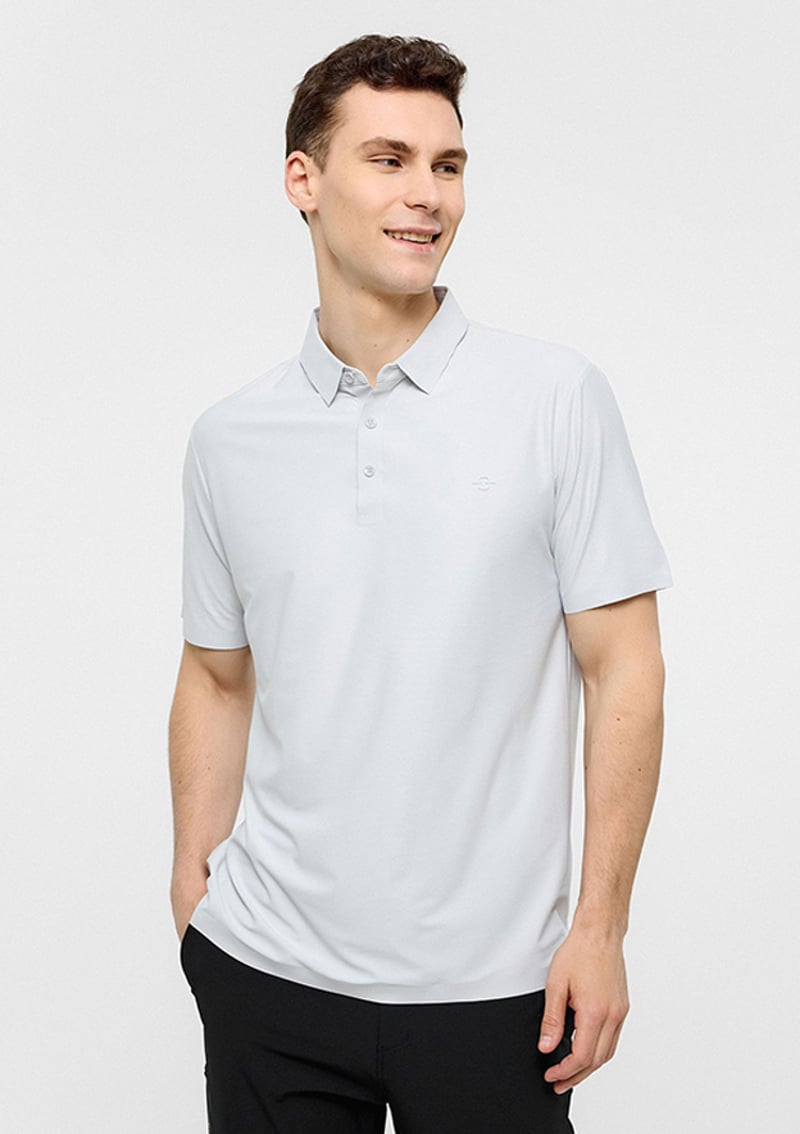 B34S10055 Erkek Gri Polo Yaka T-shirt