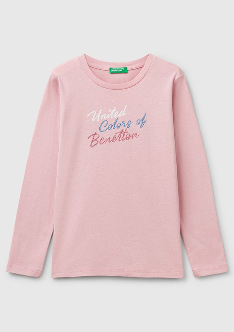3I9Wc10My-25Y Kız Çocuk Pembe Uzun Kol T-shirt