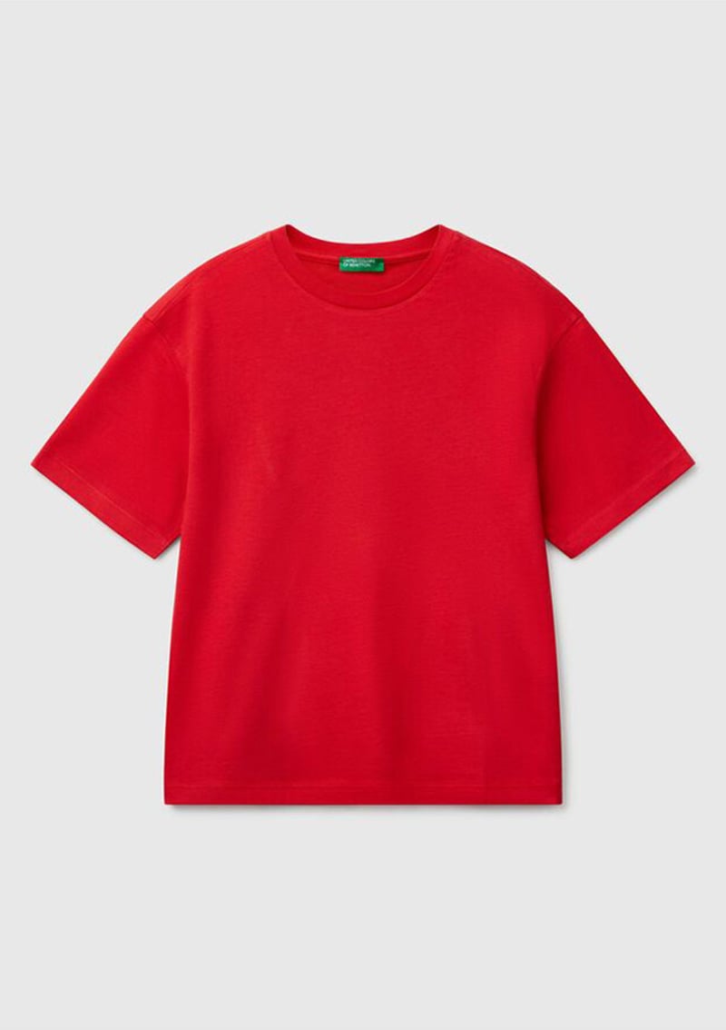 3I1Xc10O4-25Y Erkek Çocuk Kırmızı Baskılı T-shirt