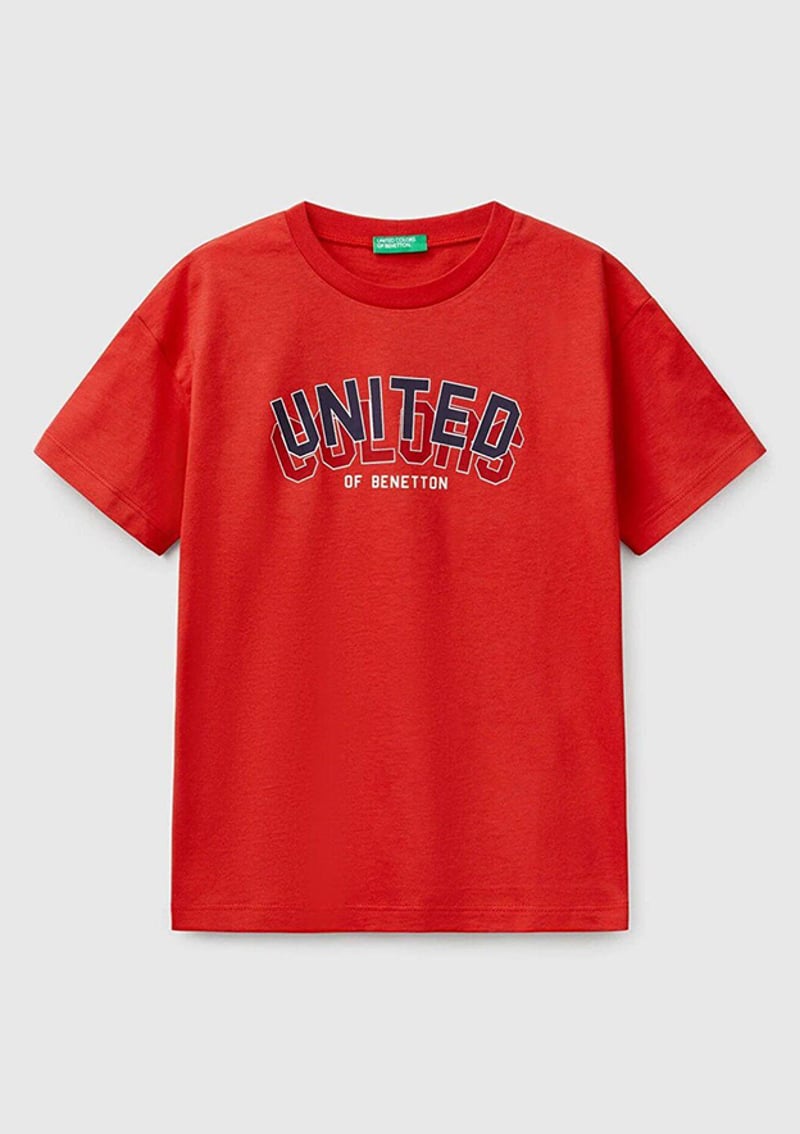 3I1Xc10N3-25Y Erkek Çocuk Kırmızı Baskılı T-shirt