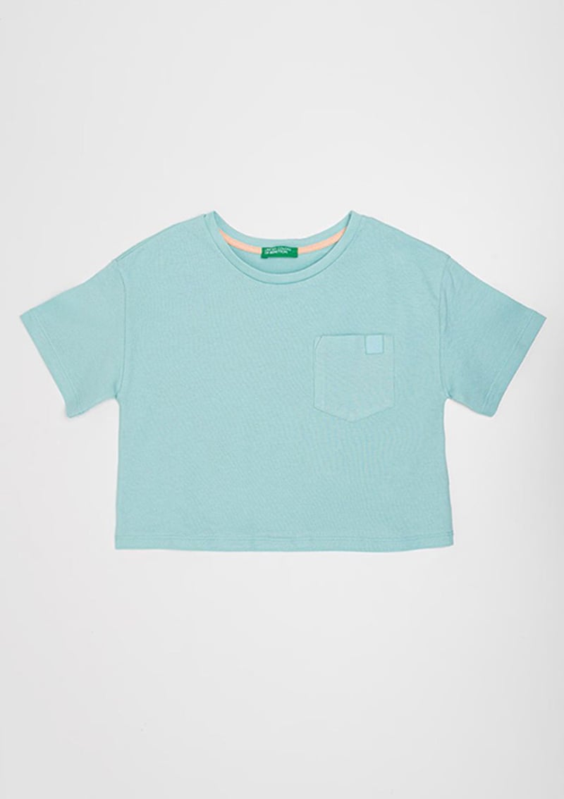 3I1Xc10N8-25Y Kız Çocuk Yeşil Baskılı T-shirt