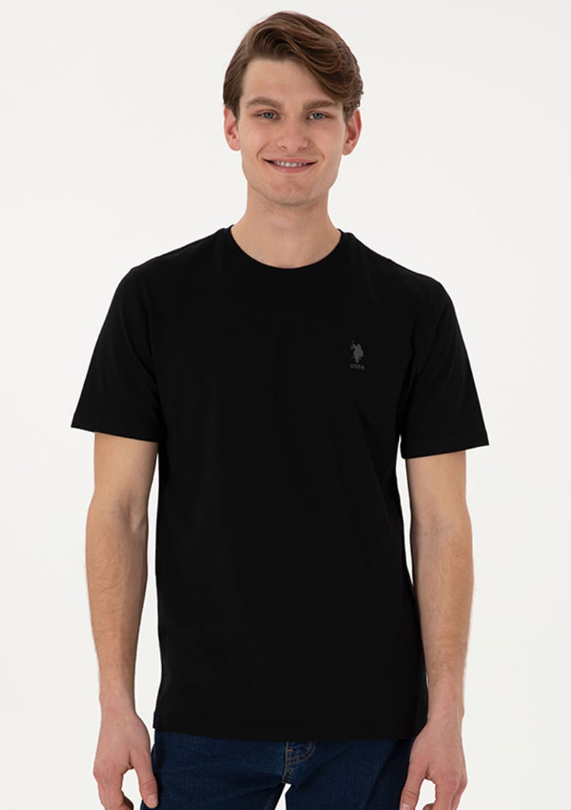 T117045483.2102597 Erkek Siyah Regular T-shirt