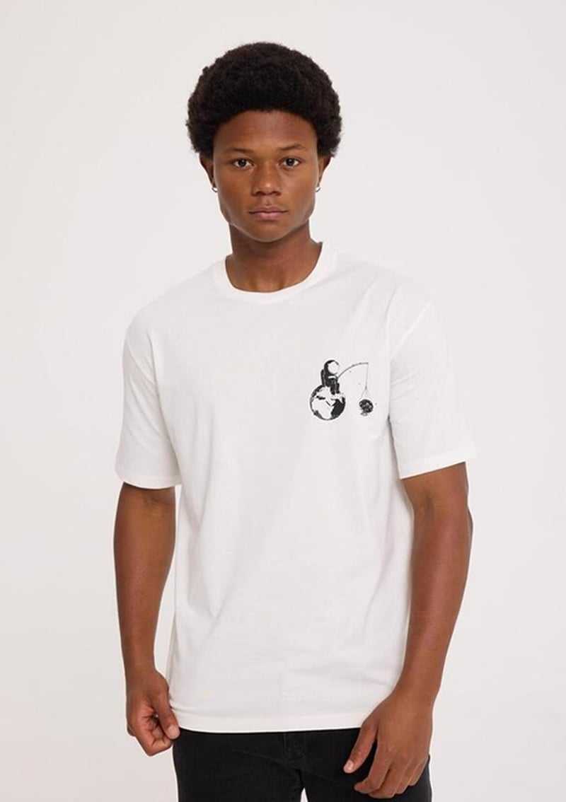 Tc9014 Erkek Beyaz T-shirt