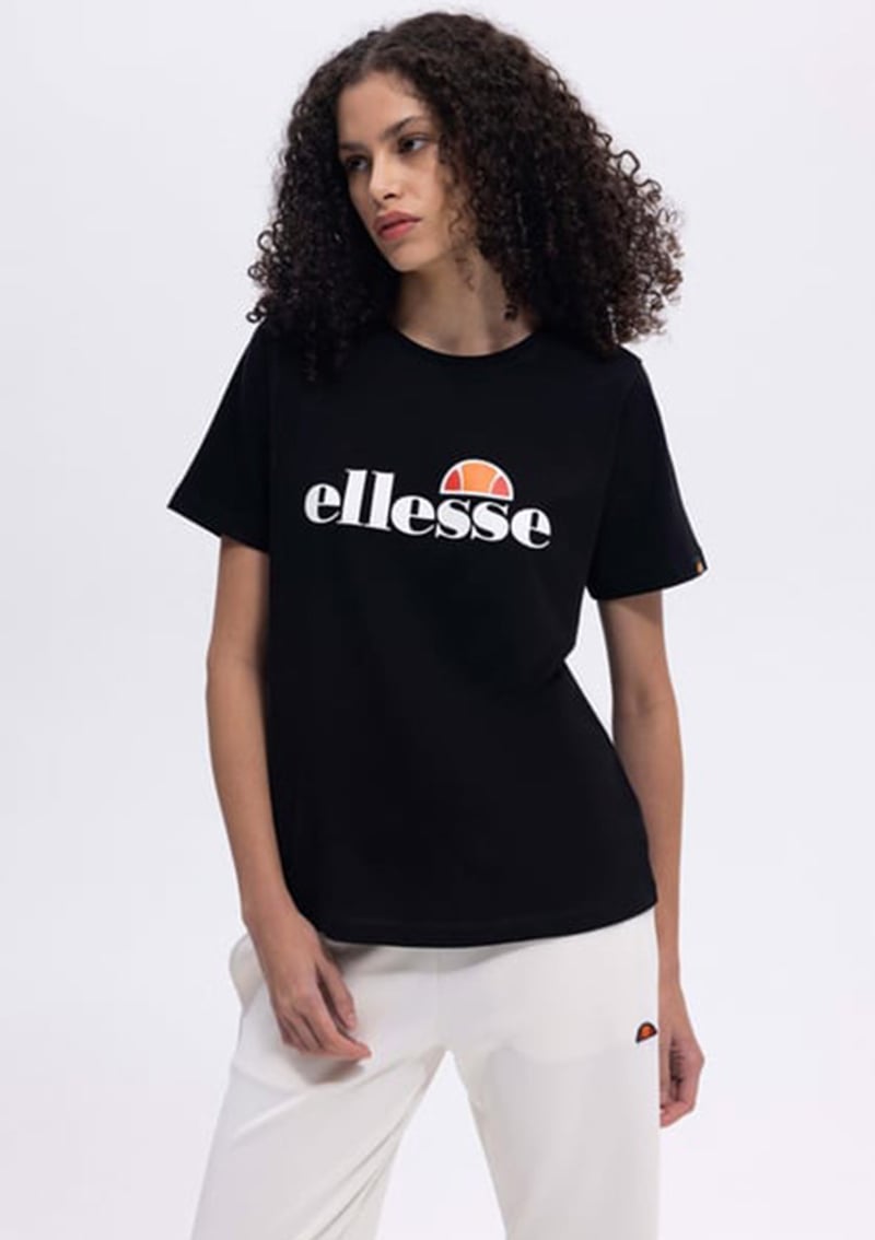 Ef448 Kadın Siyah Baskılı T-shirt