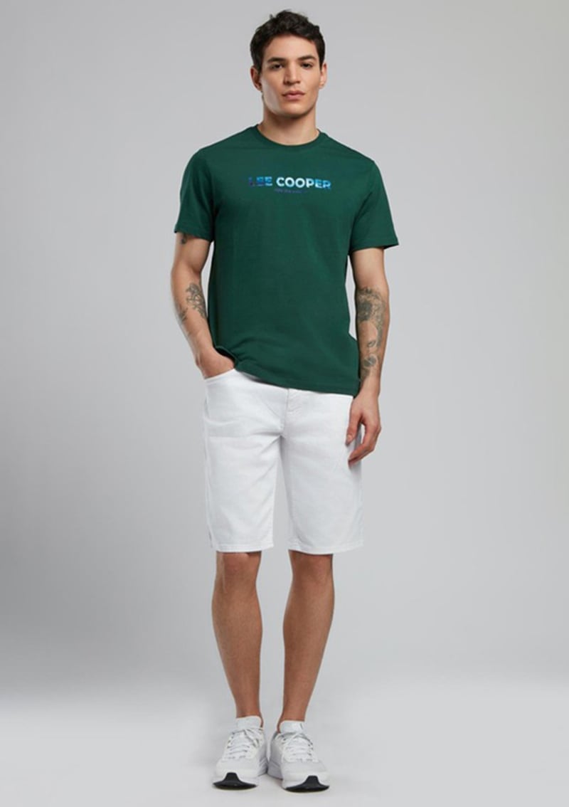 252 Lcm 242039 Erkek Yeşil O Yaka T-shirt